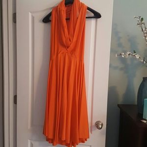 Wrap dress T-length